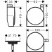 Слив-перелив Hansgrohe Exafill S 58113000 с заполнением переливом