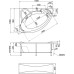 Акриловая ванна 1MarKa Catania 150х105 R