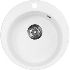 Мойка кухонная AquaGranitEx M-05 белая 