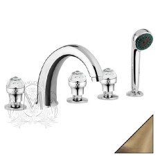 Смеситель Migliore Axo Swarovski ML.AXO-680F Br на борт ванны 