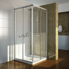 Душевой уголок GuteWetter Practic Square GK-422 90x90 см стекло бесцветное, профиль матовый хром 