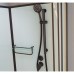Душевая кабина Frank F409/2 Black Б/К 90x90