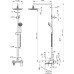 Душевая стойка Bravat Opal F6125183CP-A3-RUS