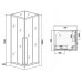 Душевая кабина Loranto CS-3008TM/W-100L 100x100
