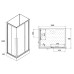 Душевая кабина Loranto CS-3008TM/W-120R 120x80