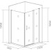 Душевой уголок Good Door Infinity WTW+SP-C-CH 130x90