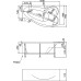 Акриловая ванна 1MarKa Gracia 160x95 L