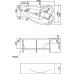 Акриловая ванна 1MarKa Gracia 160х95 L