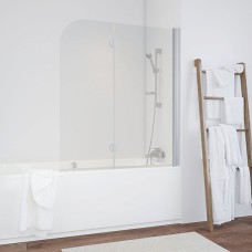 Шторка на ванну Vegas Glass E2V 120 07 01 R профиль матовый хром, стекло прозрачное 
