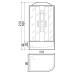 Душевая кабина River Dunay 110/80/24 МТ 110x80 L
