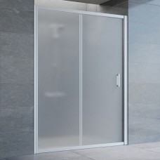 Душевая дверь в нишу Vegas Glass ZP 140 07 10 профиль матовый хром, стекло сатин 
