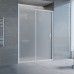Душевая дверь в нишу Vegas Glass ZP 140 07 10 профиль матовый хром, стекло сатин