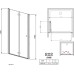 Душевая дверь в нишу Radaway EOS DWB 80 интимато L
