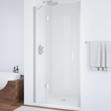 Душевая дверь в нишу Vegas Glass AFP 110 07 01 L профиль матовый хром, стекло прозрачное 