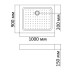 Поддон для душа BandHours Rectangular 910 Tray 100х90