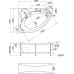 Акриловая ванна 1MarKa Catania 160х110 L