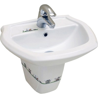 Раковина Serel For children 8701DOGR с полупьедесталом