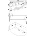 Акриловая ванна Bas Фэнтази 150x88 L с гидромассажем