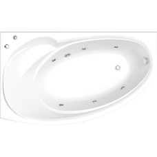 Акриловая ванна Bas Фэнтази 150x88 L с гидромассажем