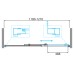 Душевая дверь в нишу BelBagno DUE-BF-1-120-C-Cr 120x190