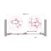 Душевая дверь в нишу BelBagno LUCE-BF-1-110-C-Cr 110x195