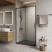 Душевая дверь в нишу BelBagno LUCE-BF-1-120-C-NERO 120x195