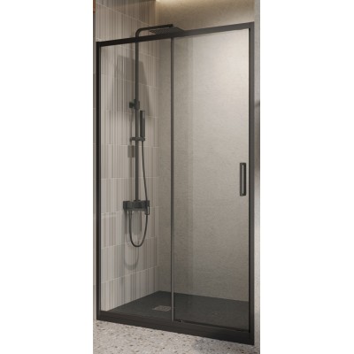Душевая дверь в нишу BelBagno LUCE-BF-1-120-C-NERO 120x195