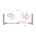 Душевая дверь в нишу BelBagno LUCE-BF-1-120-C-Cr 120x195