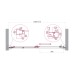 Душевая дверь в нишу BelBagno LUCE-BF-1-130-C-Cr 130x195