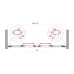Душевая дверь в нишу BelBagno LUCE-BF-2-150-C-Cr 150x195