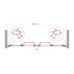 Душевая дверь в нишу BelBagno LUCE-BF-2-160-C-Cr 160x195