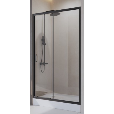 Душевая дверь в нишу BelBagno UNO-195-BF-1-120-C-NERO 120x195