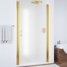 Душевая дверь в нишу Vegas Glass EP 85 09 10 профиль золото, стекло сатин 