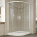 Душевой уголок Vegas Glass ZS-F 120*100 01 01 профиль белый, стекло прозрачное