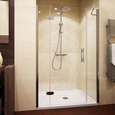 Душевая дверь в нишу GuteWetter Lux Door GK-103 левая 125 см стекло бесцветное, профиль хром 