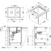 Мойка кухонная Alveus Cubo 20 капучино металлик