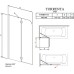 Шторка на ванну Radaway Torrenta PND 100 прозрачное стекло L