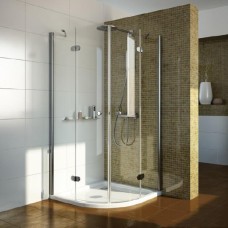 Душевой уголок GuteWetter Lux Meliori GK-102 90x90 см стекло бесцветное, профиль хром 