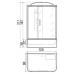 Душевая кабина River Vitim 120/80/50 ТН 120x80