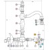 Смеситель Bandini Antica 541.920 Br для кухонной мойки