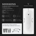 Чугунная ванна Vinsent Veron Soissons 170x70x42 с квадратными черными матовыми ручками и антискользящим покрытием