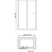 Душевая дверь в нишу RGW Classic CL-12 (1160-1210)x1850 стекло шиншилла