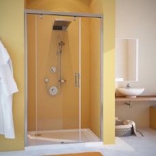 Душевая дверь в нишу GuteWetter Slide Door GK-862 левая 135 см стекло бесцветное, профиль хром 