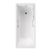 Чугунная ванна Vinsent Veron Devon 180x70x45 с квадратными золотыми ручками и антискользящим покрытием