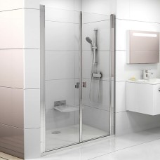 Душевая дверь в нишу Ravak CSDL2-120 Transparent, профиль блестящий 