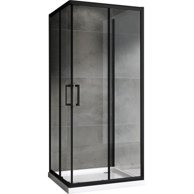 Душевое ограждение Abber Schwarzer Diamant AG02090B-S90B 90x90