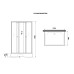 Душевая кабина Niagara P120/80/26Q/MT/BK 120x80