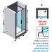 Душевая дверь в нишу Novellini Giada G+F in line GIADNGF120D-1K