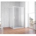 Душевой уголок Vegas Glass ZP+ZPV 110*100 01 02 профиль белый, стекло шиншилла