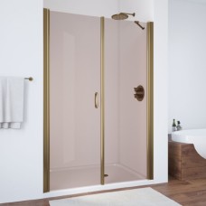 Душевая дверь в нишу Vegas Glass EP-F-2 135 05 05 L профиль бронза, стекло бронза 